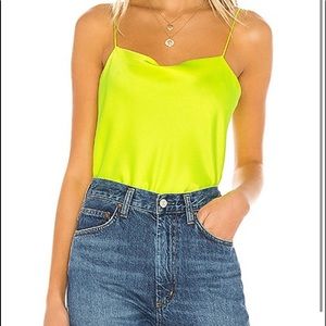 Alice and Olivia Neón Yellow harmony top